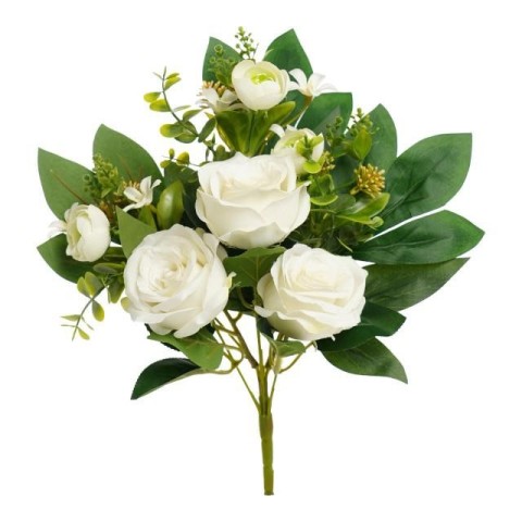 FRONTALE ROSE CM.40 BIANCO